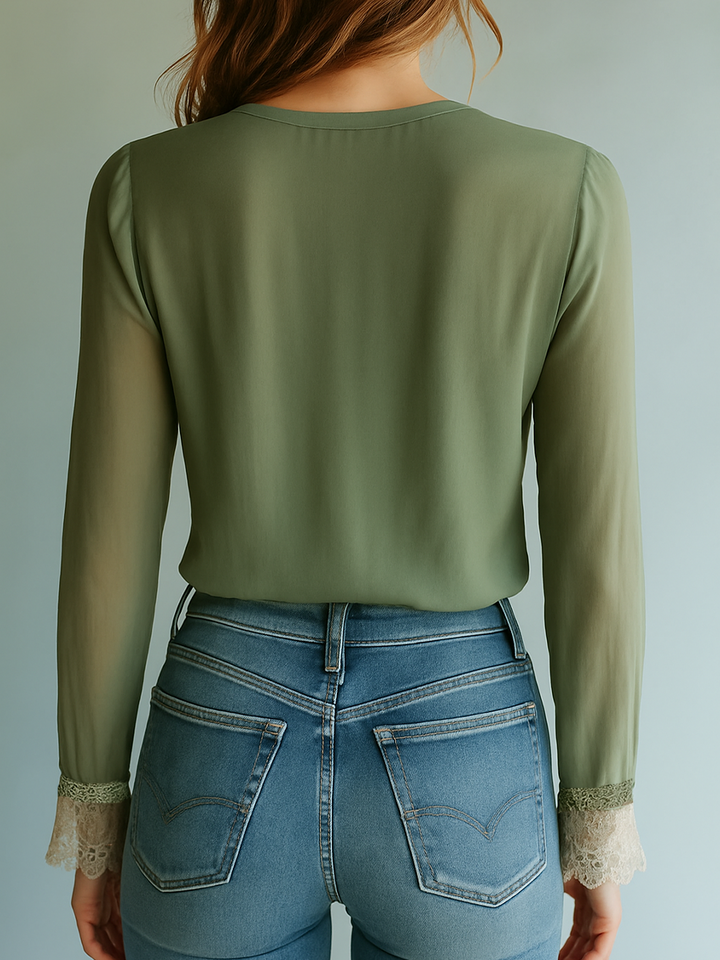 Clarissa | Bohemian Floral Lace Blouse