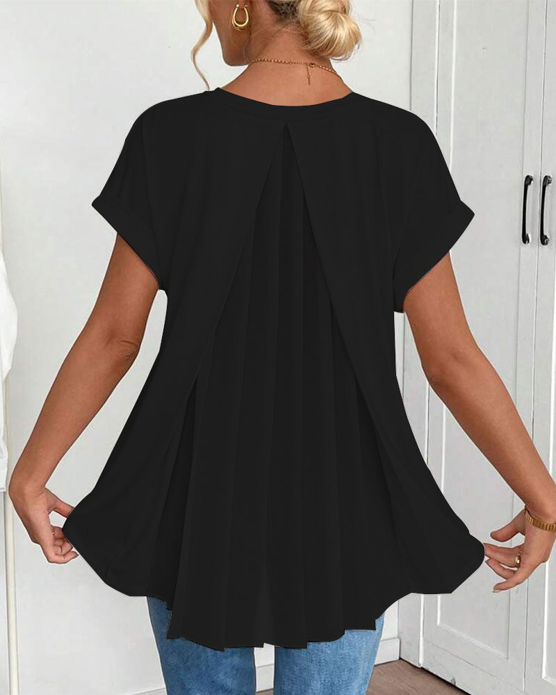 Elira | Breathable Flowy V-Neck Top