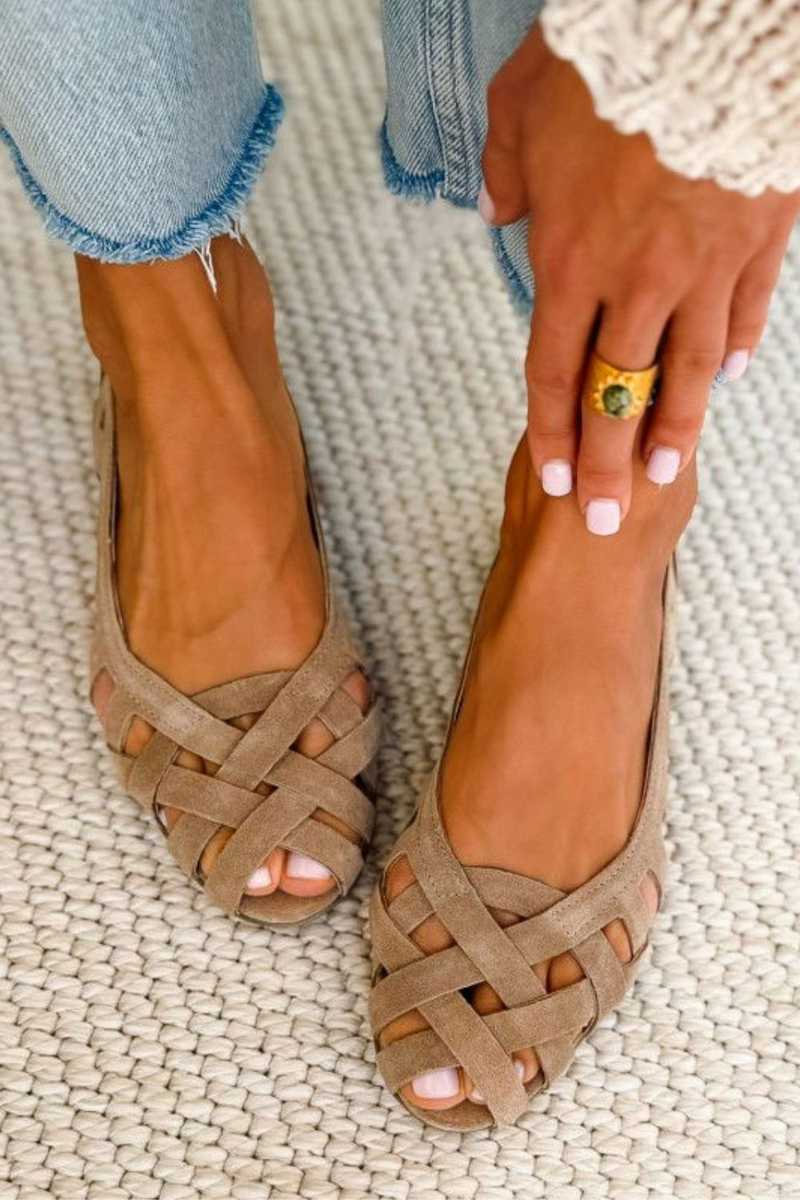 Lorraine | Woven Flat Sandal