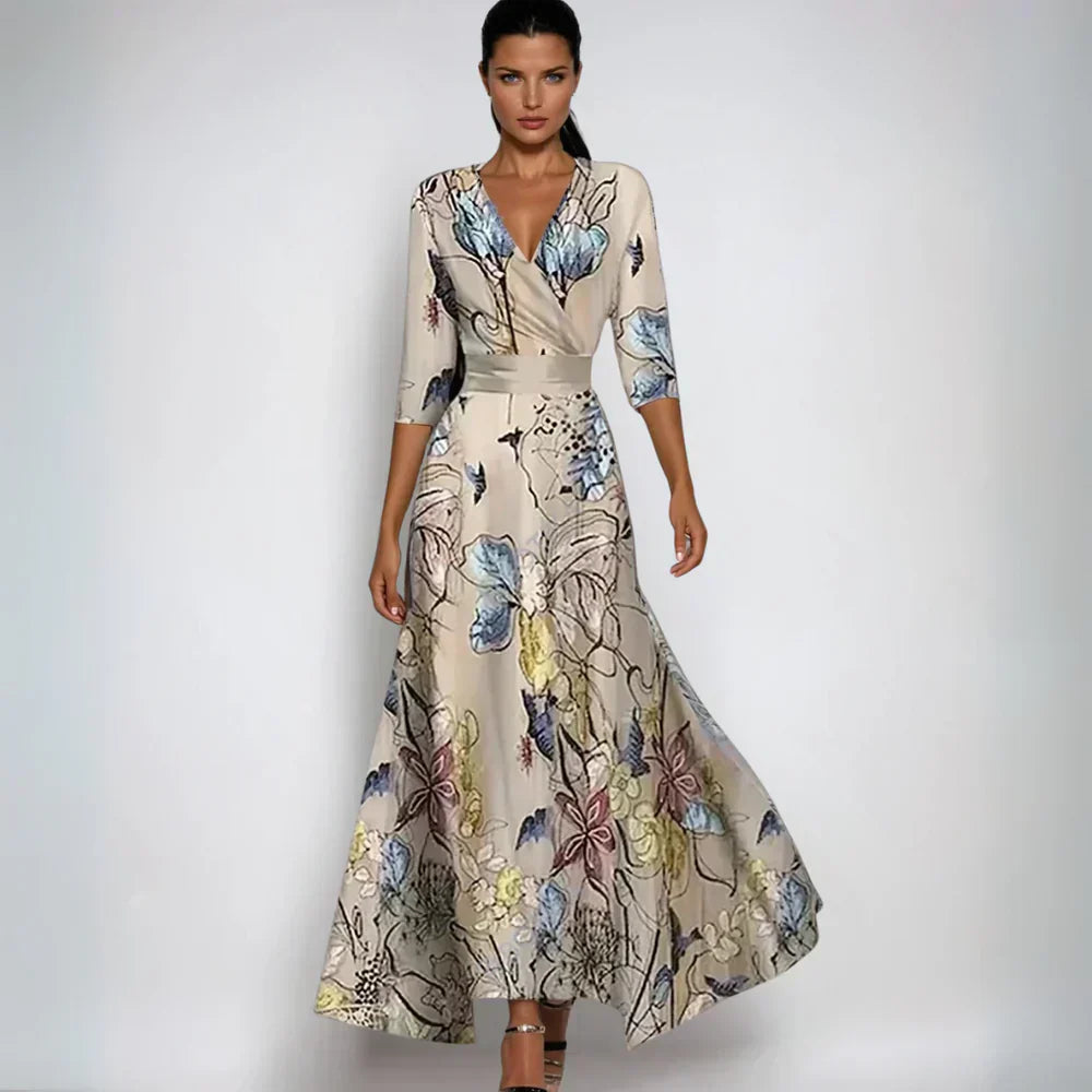 Joyce | Bold Floral Occasion Maxi Dress