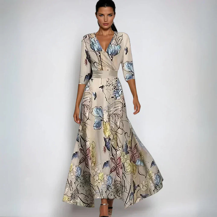 Joyce | Bold Floral Occasion Maxi Dress
