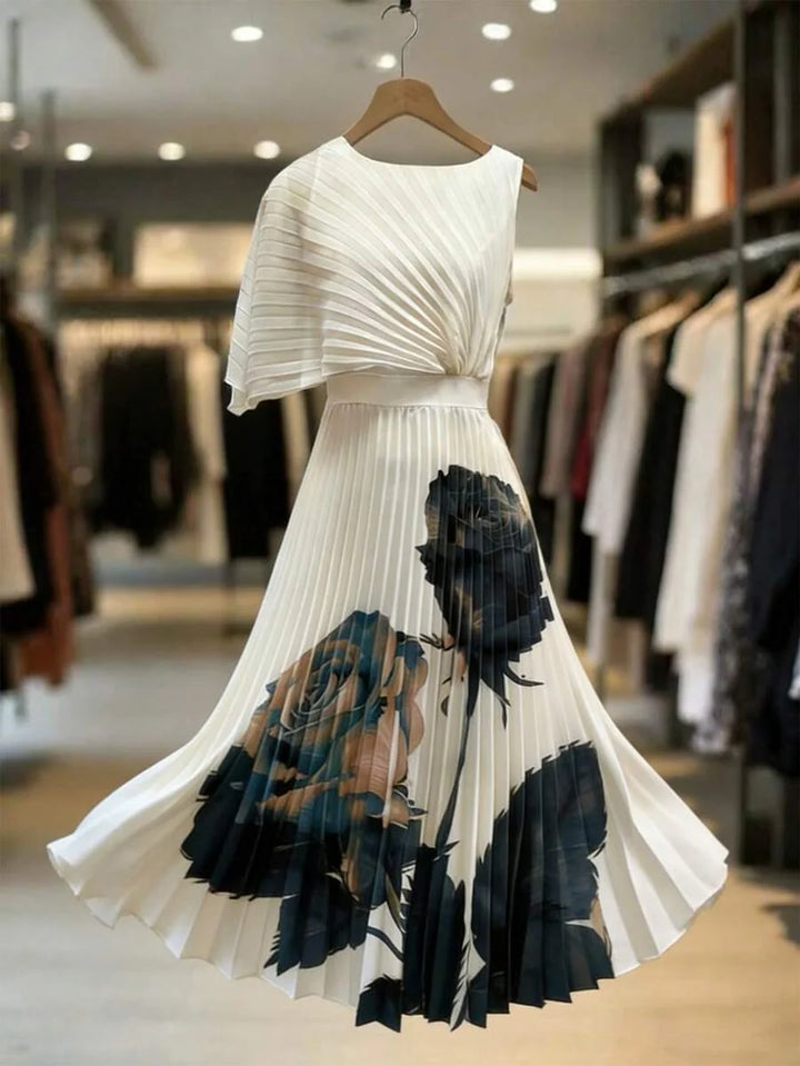 Lucille | Pleated Midi Dress