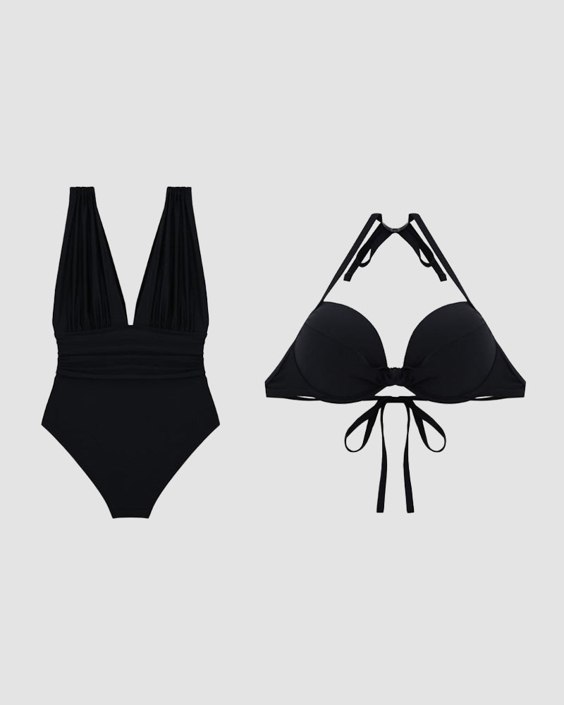 Cordelia | Sculpting Plunge Swimsuit