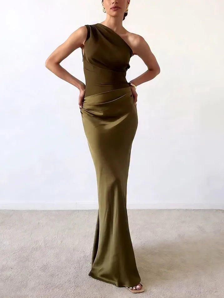 Helena | One-Shoulder Evening Maxi Dress