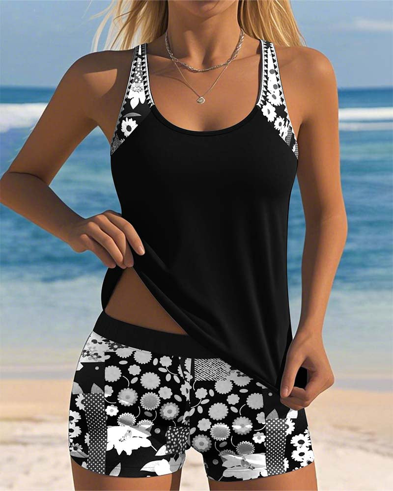 Sydney | Floral Belly-Cover Swim Set