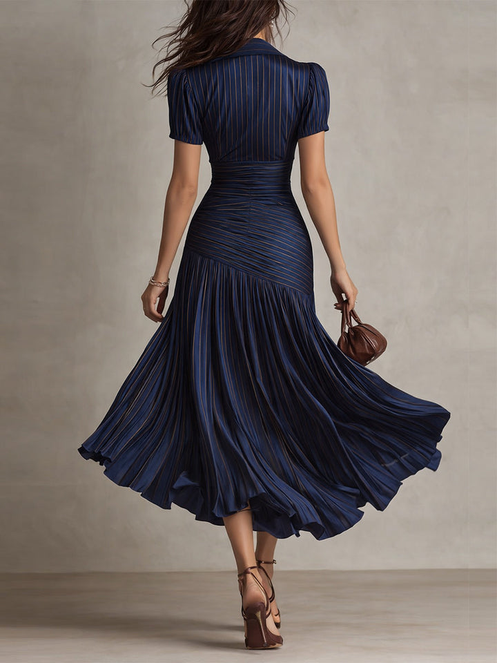 Bonnie | Classic Striped Midi Dress