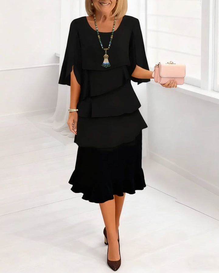 Dorothy | Flattering Layered Midi Dress