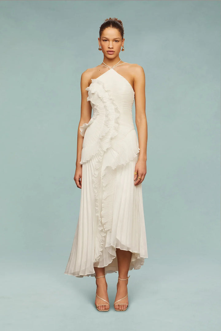 Sylvia | Tiered Ruffle Wedding Guest Maxi Dress
