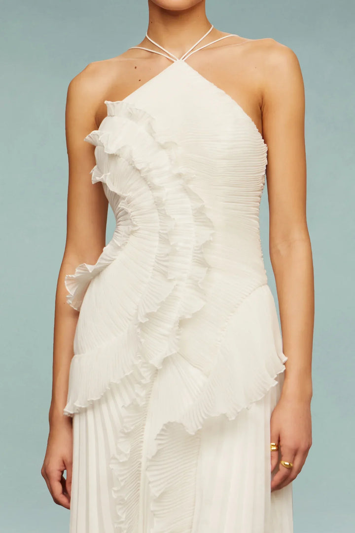 Sylvia | Tiered Ruffle Wedding Guest Maxi Dress