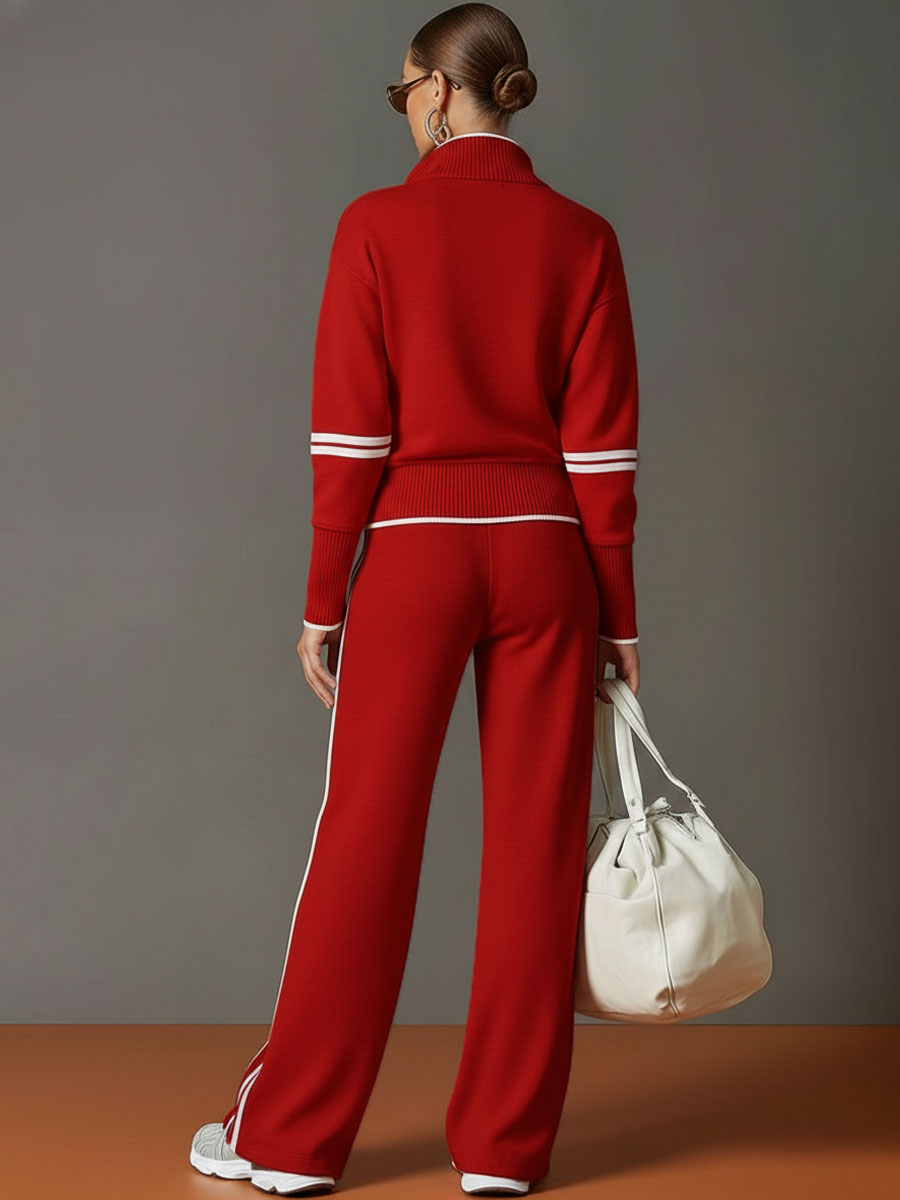 Wilda | Elegant Half-Zip Lounge Set