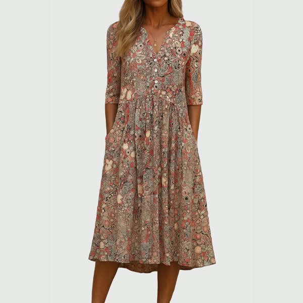 Raya | Elegant Midi Dress