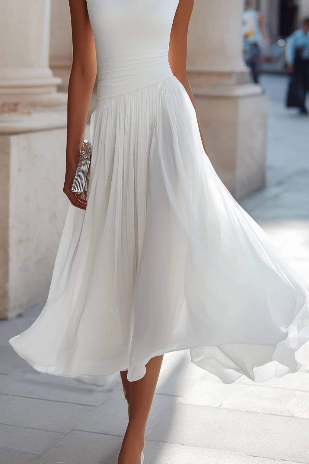 Vivienne | Flattering Wedding Guest Midi Dress