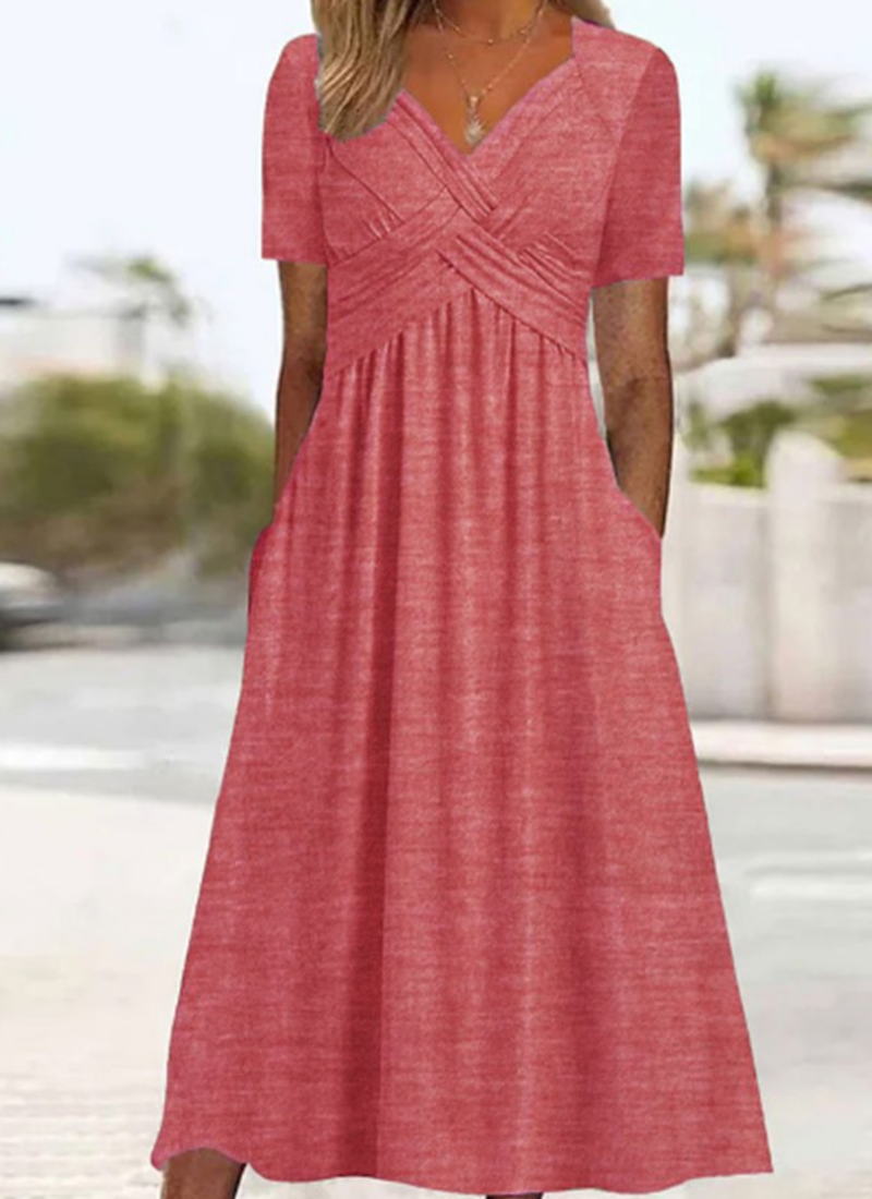 Isabella | Elegant Wrap Midi Dress