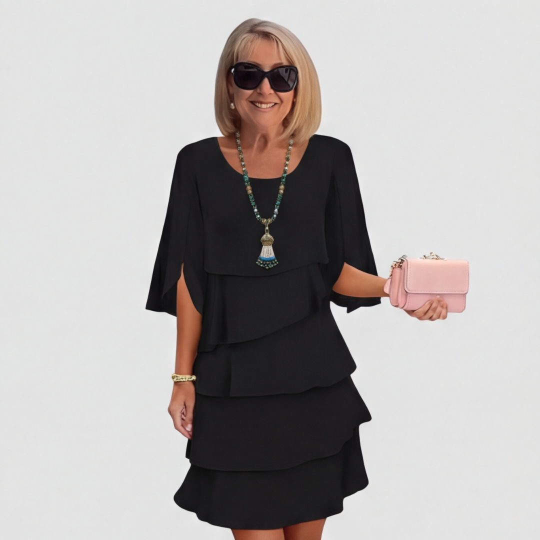 Florence | Elegant Layered Ruffle Dress