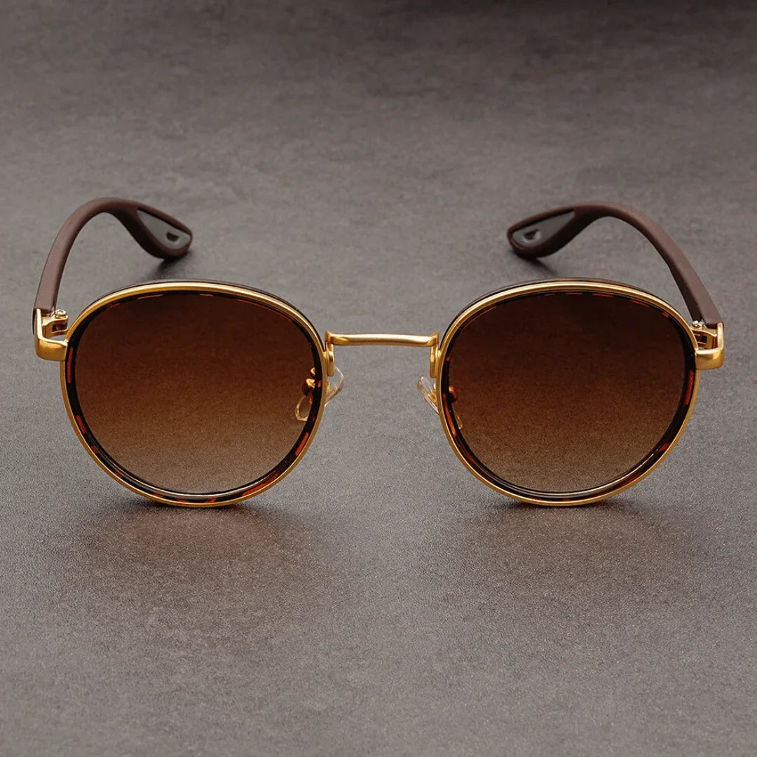 Lennox | Retro Round Polarized Sunglasses