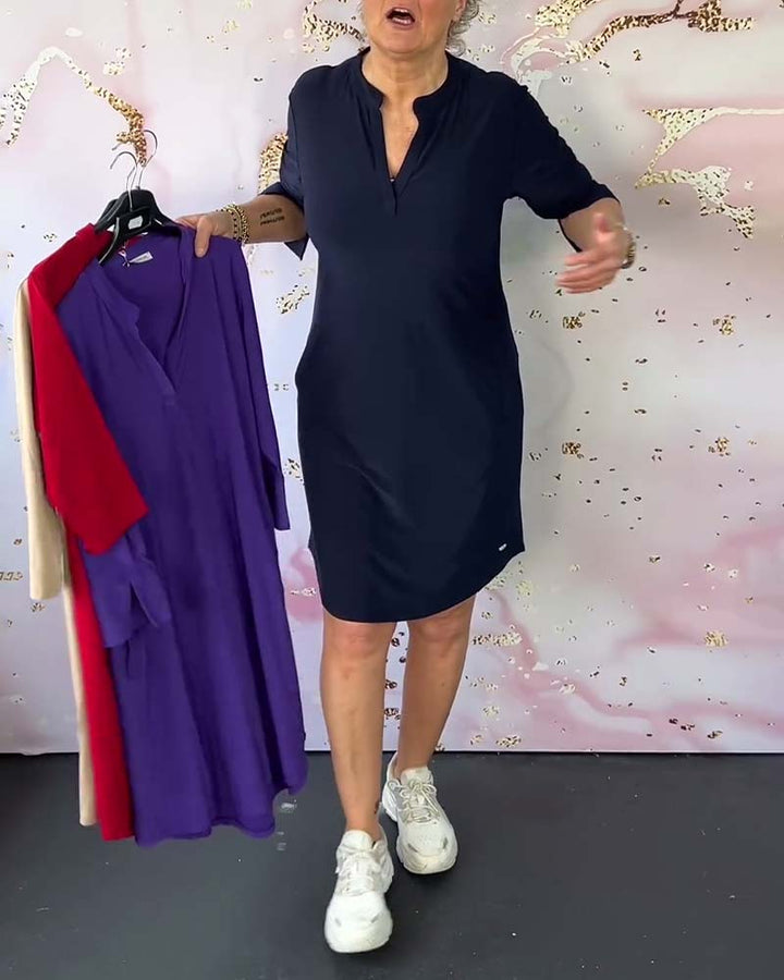 Margaret | Effortless V-Neck Dress