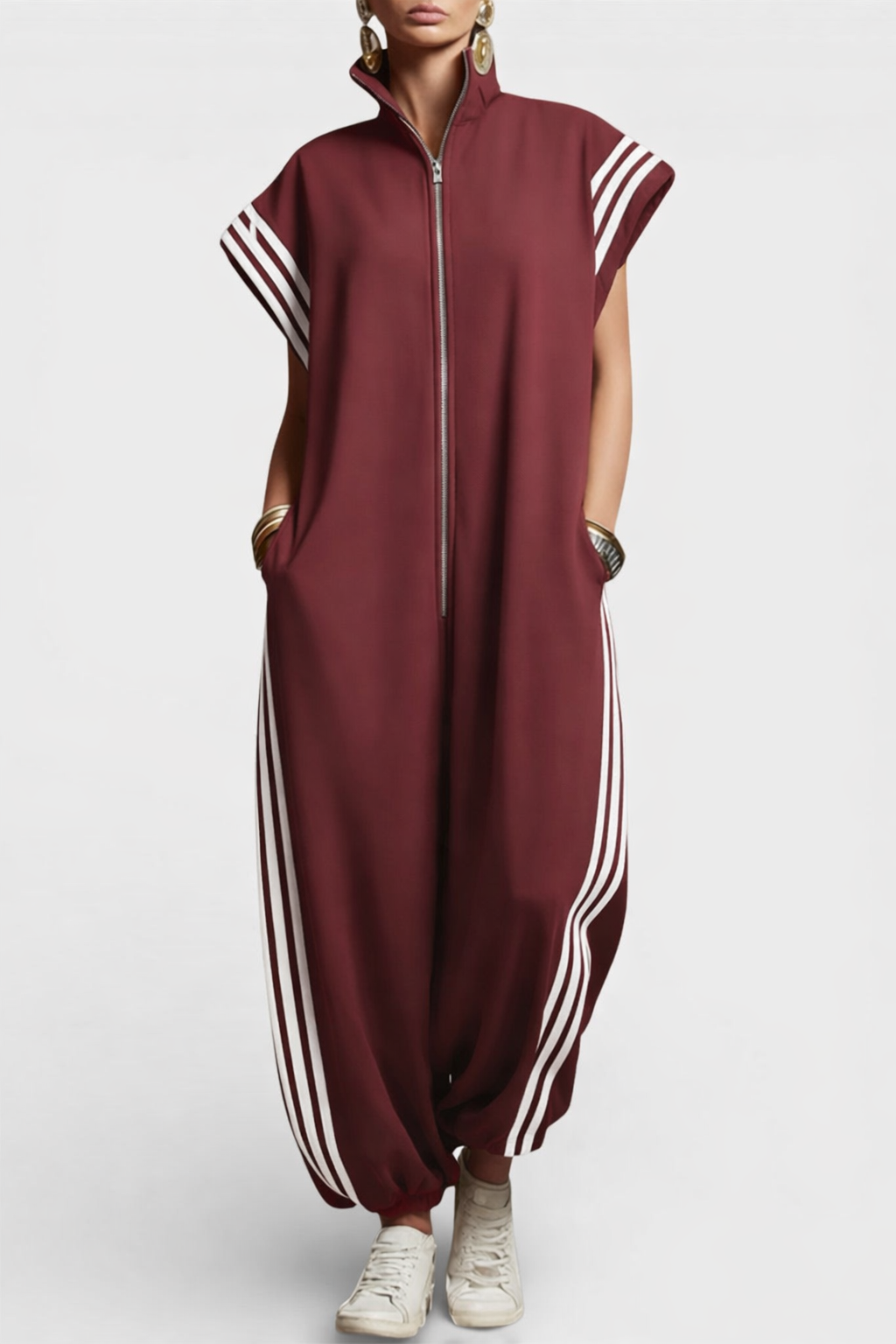 Brooke | Zip Neck Jumpsuit