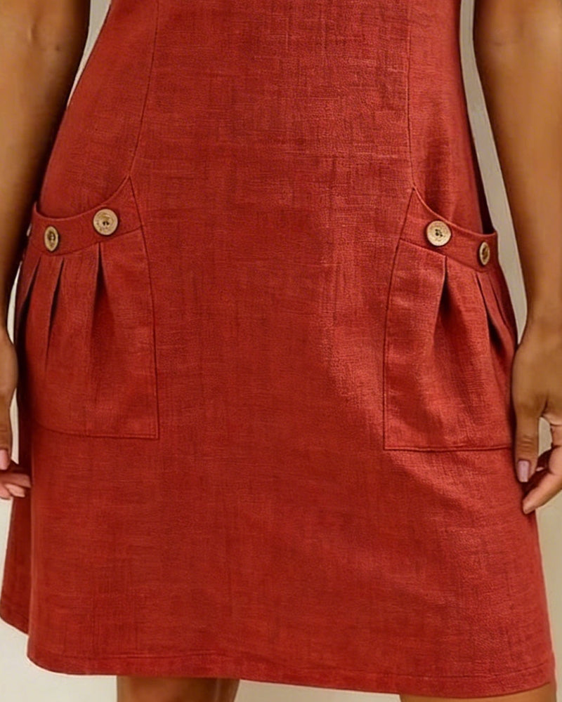 Sharon | Casual Zip Pocket Dress
