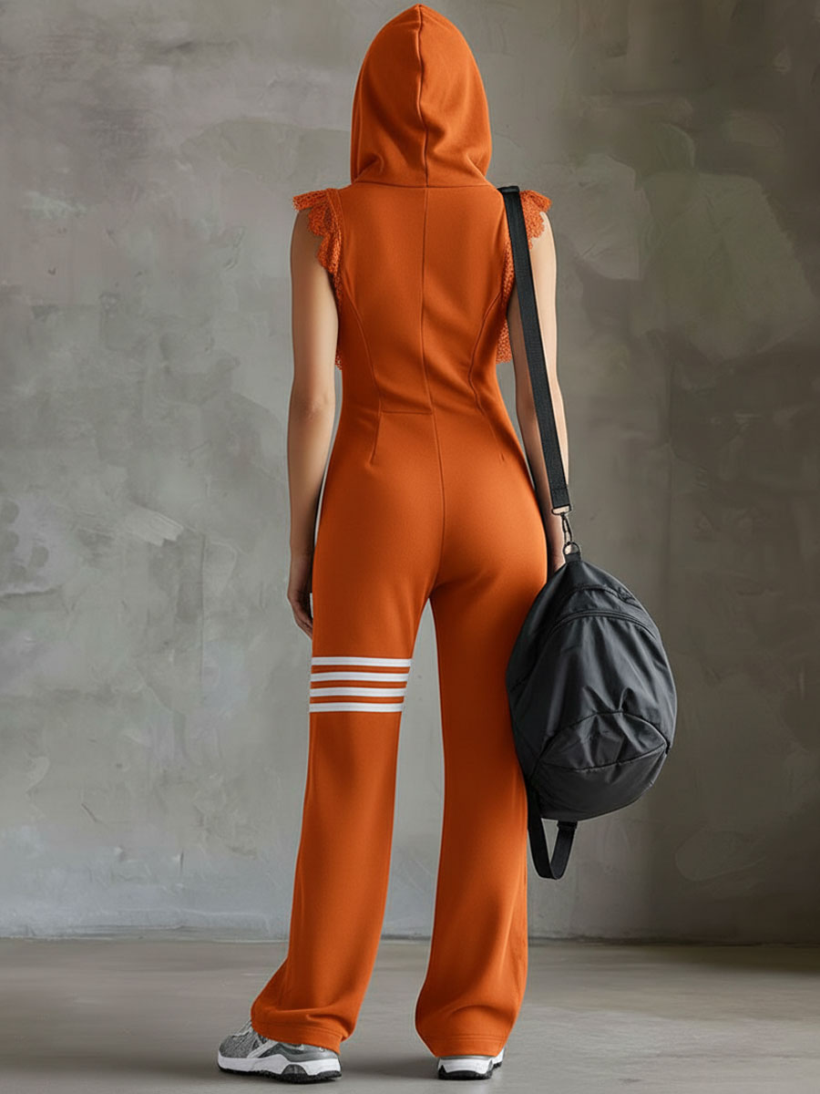 Tracy | Hooded Striped Tracksuit