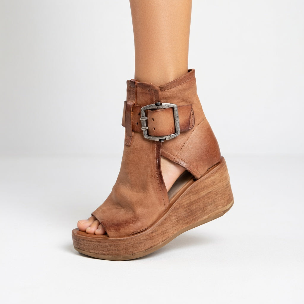 Beatrix | Elegant Buckle Wedge Heel
