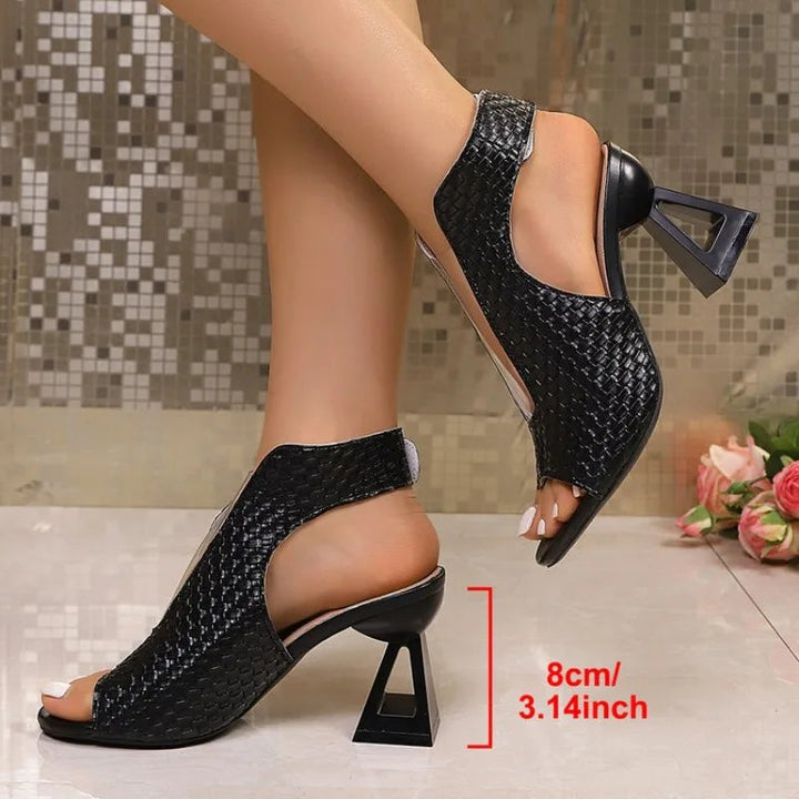 Genevieve | Open-Toe Block Heel Sandal