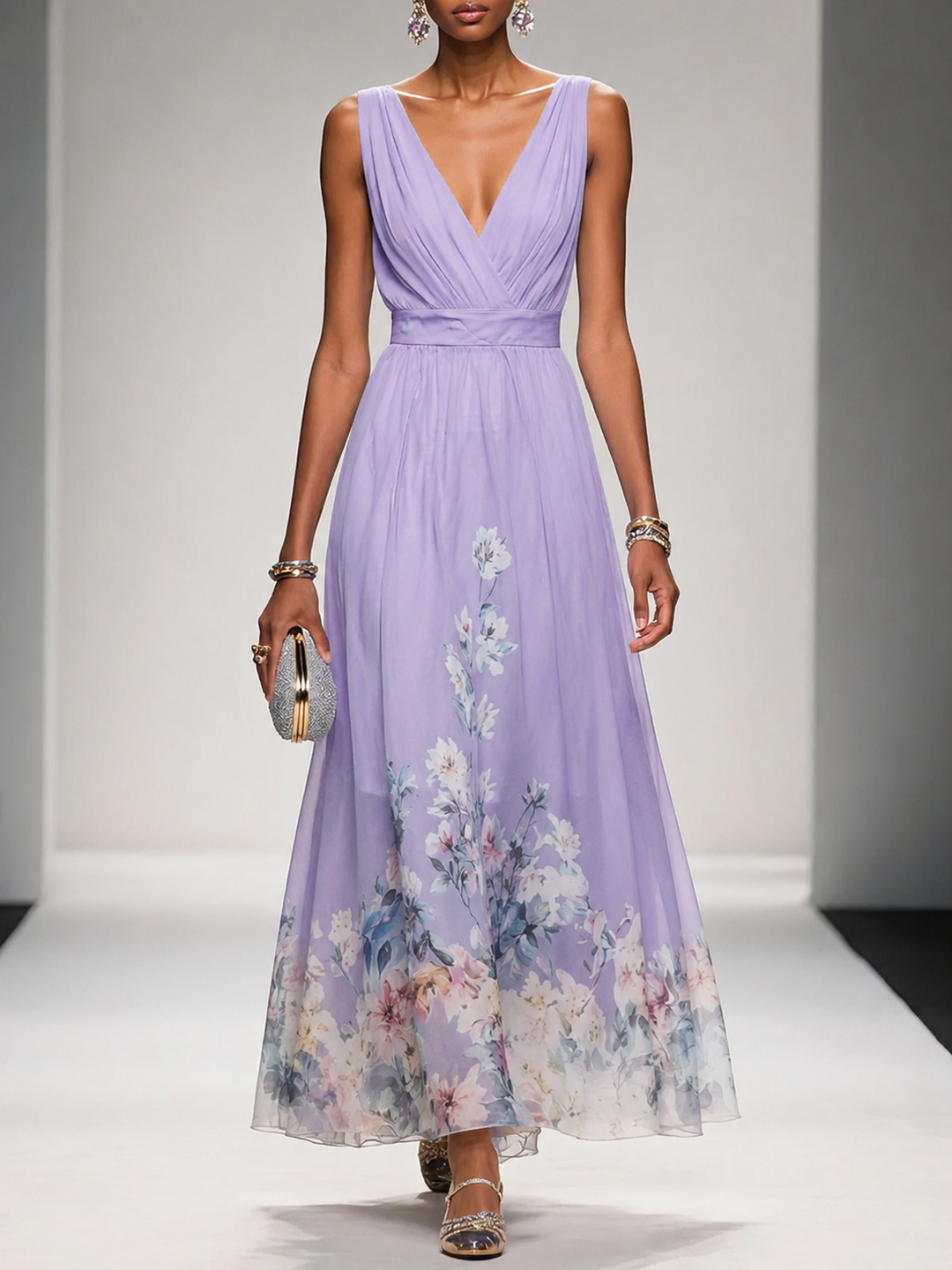 Seraphine | Sleeveless A Maxi Dress