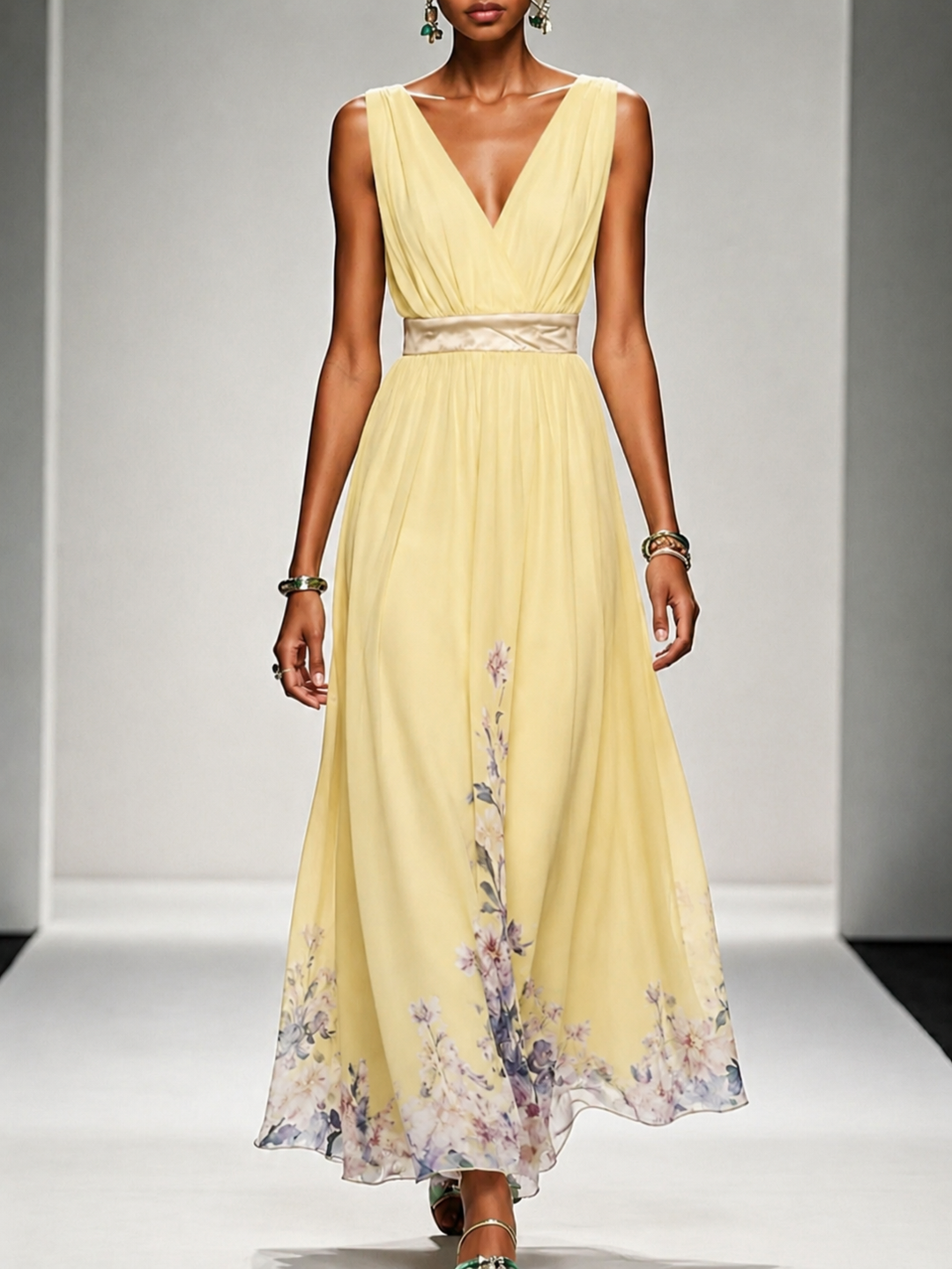 Seraphine | Sleeveless A Maxi Dress