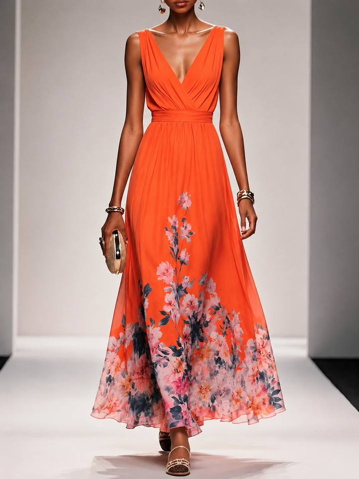 Seraphine | Sleeveless A Maxi Dress