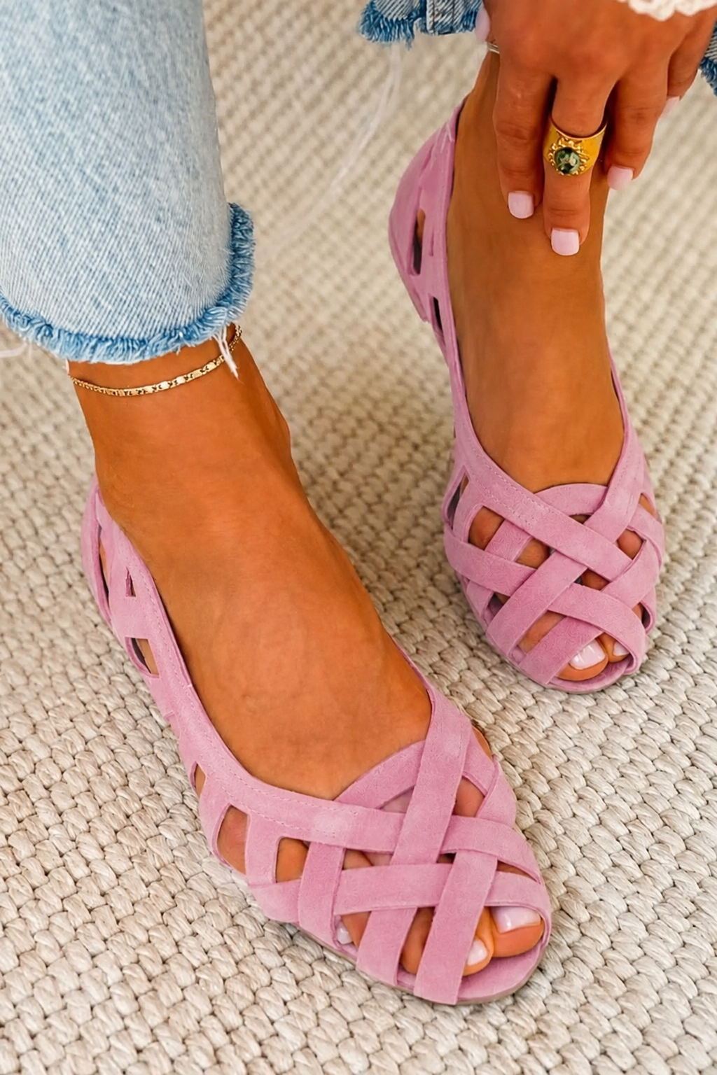 Lorraine | Woven Flat Sandal