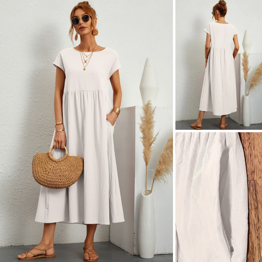 Adelaide | Short Sleeve Midi Dress