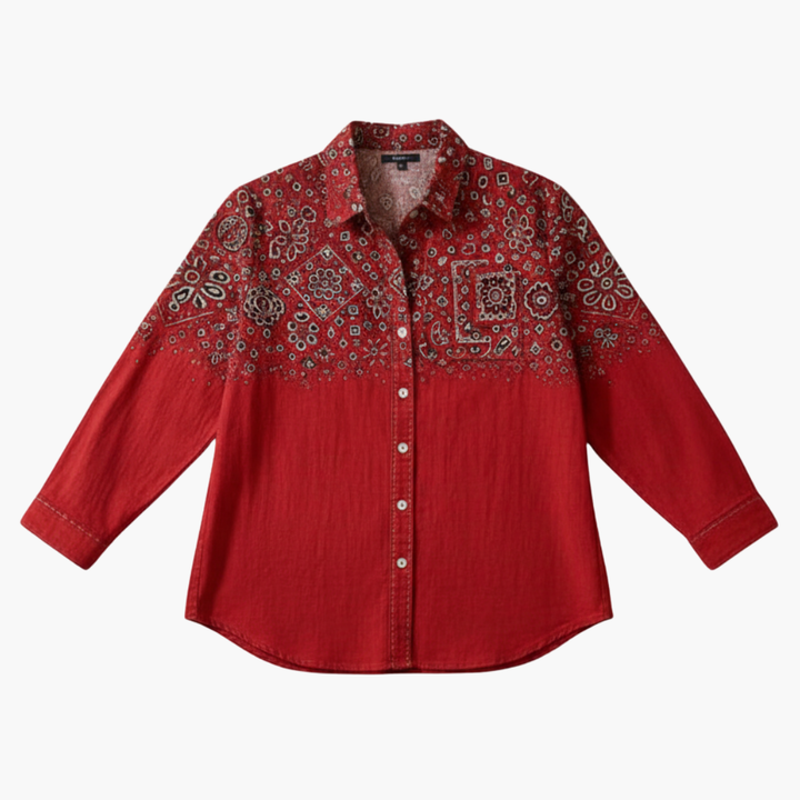 Leonora | Printed Button-Down Relaxed Shirt
