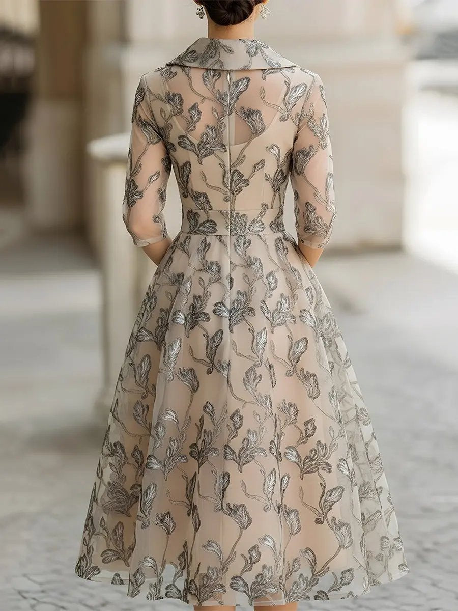 Evelyn | Elegant Graceful Midi Dress