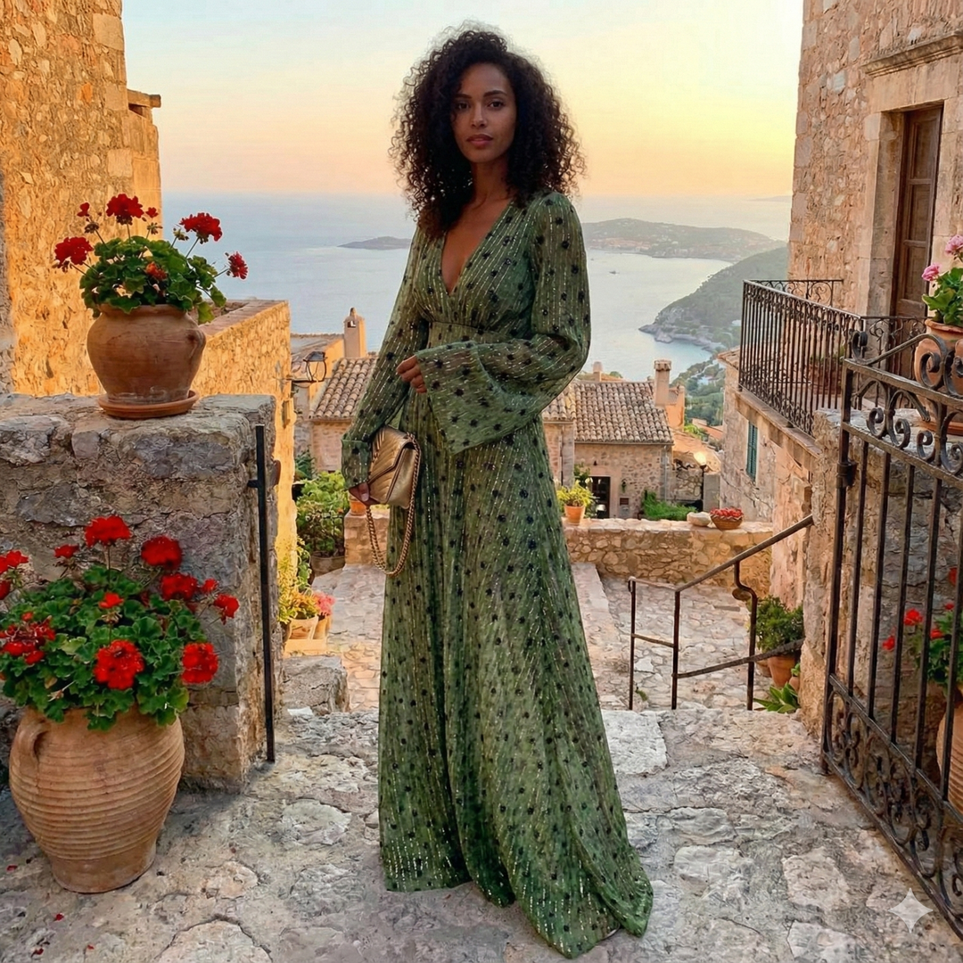Ottilie | Flowing Bohemian Maxi Dress