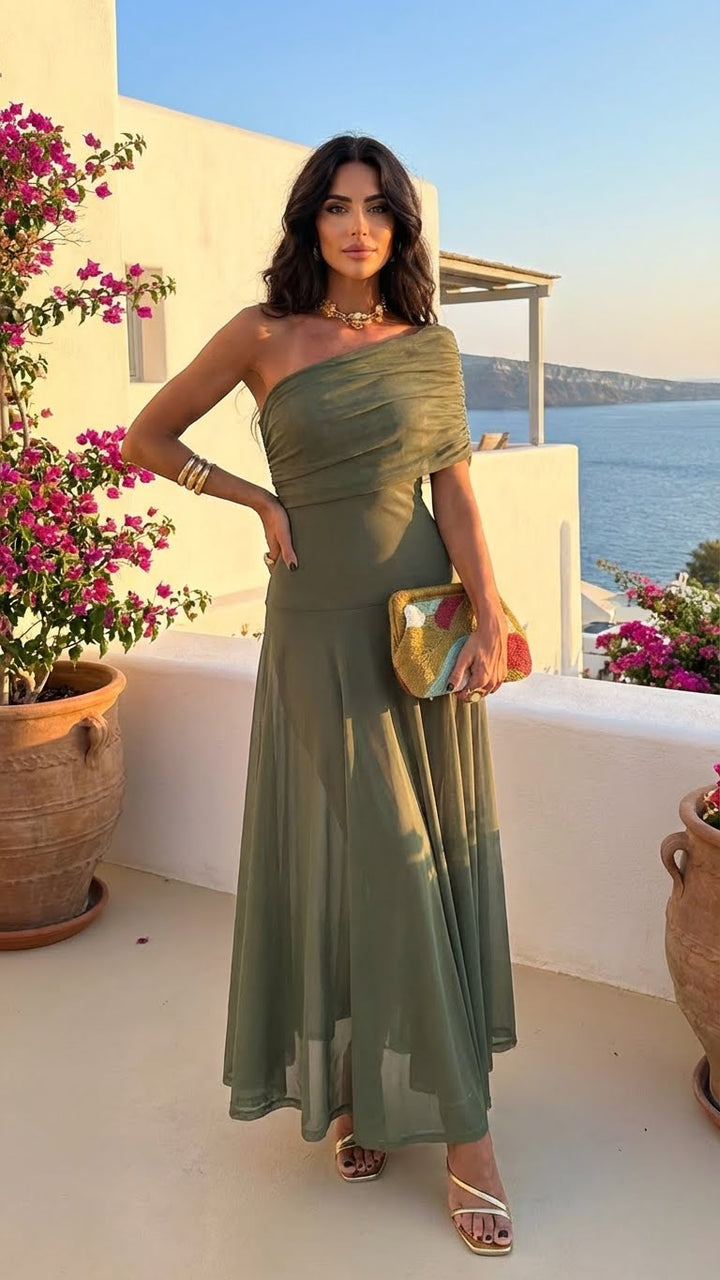 Arabella | Off-Shoulder Elegant Midi Dress