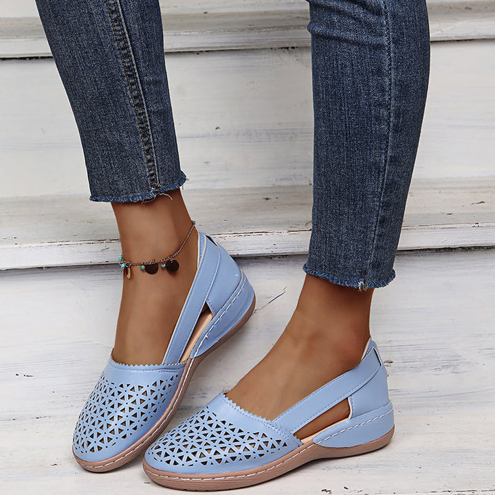 Ingrid | Cutout Wedge Sandal