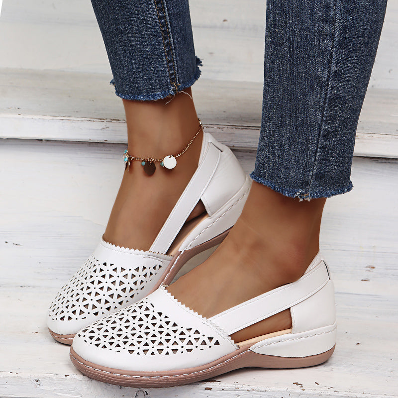 Ingrid | Cutout Wedge Sandal