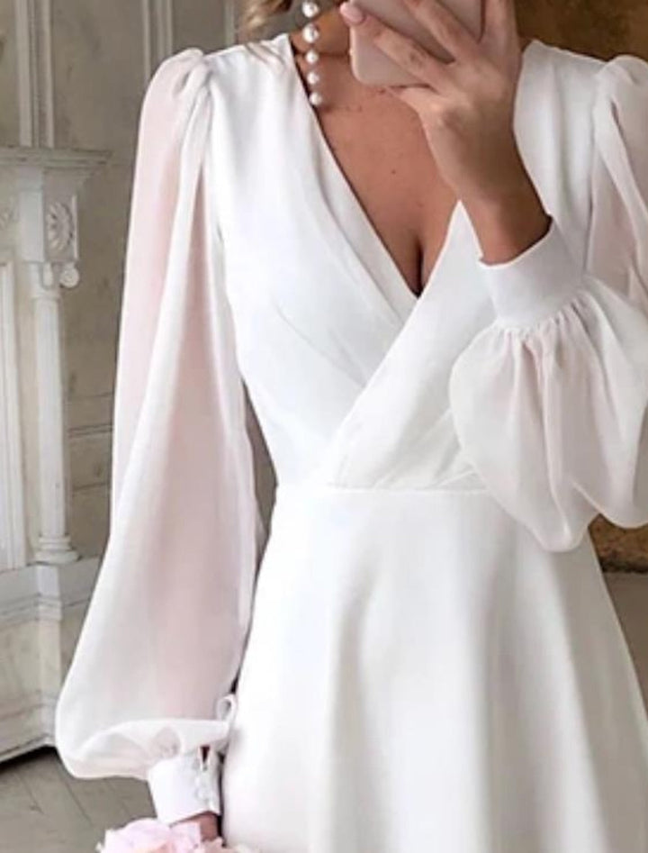 Lorraine | Flowing Long Sleeve Wedding Dress