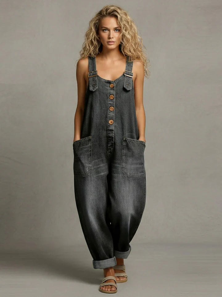 Simone | Wide-Leg Pocket Jumpsuit
