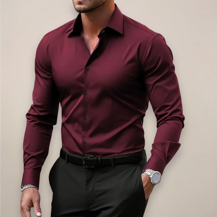 Marcus | Classic Notched Collar Dress Shirt
