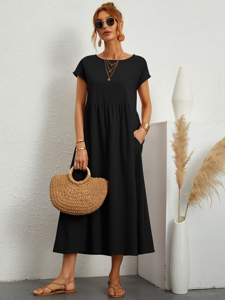 Adelaide | Short Sleeve Midi Dress
