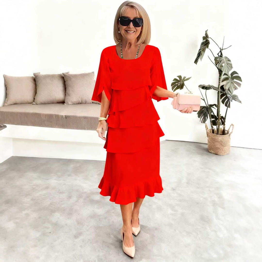 Dorothy | Flattering Layered Midi Dress