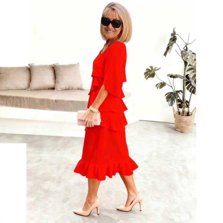Dorothy | Flattering Layered Midi Dress