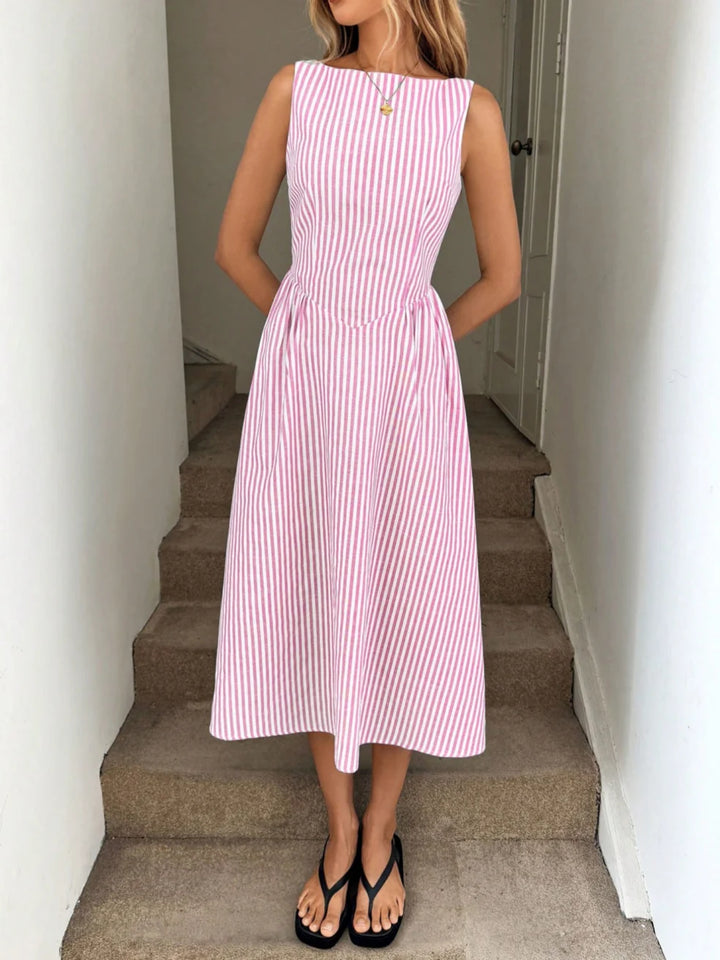Gillian | Striped Maxi Dress