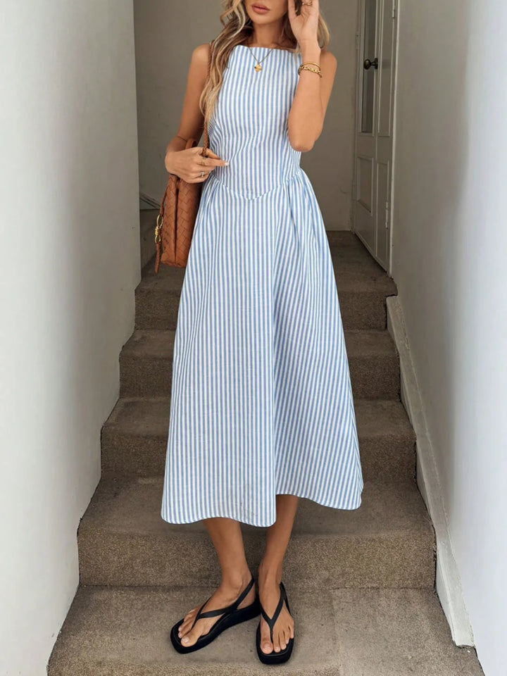 Gillian | Striped Maxi Dress