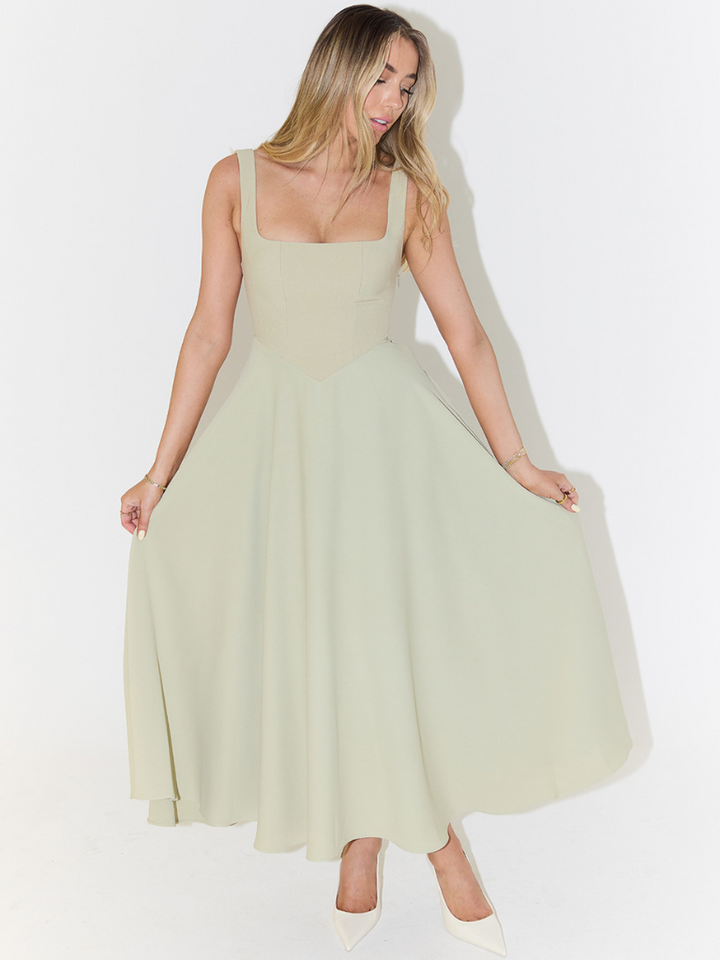 Helena | Elegant Flowy Midi Dress
