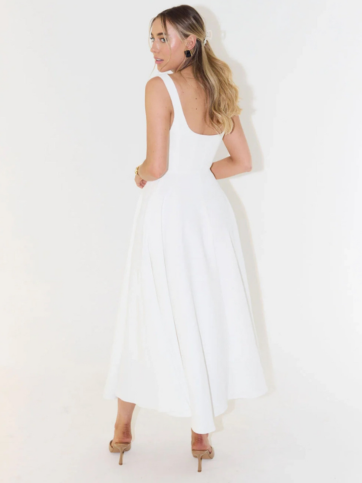 Helena | Elegant Flowy Midi Dress