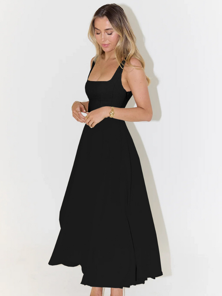Helena | Elegant Flowy Midi Dress