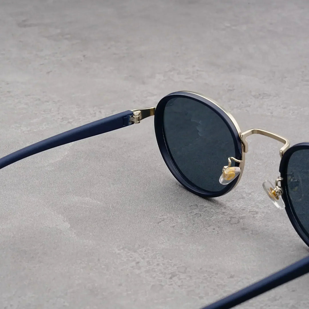 Lennox | Retro Round Polarized Sunglasses