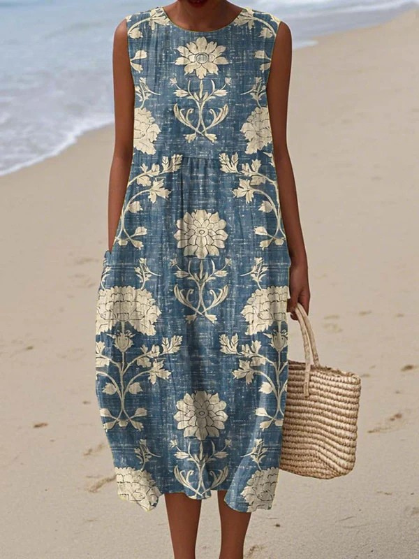 Gudrun | Bohemian Midi Dress