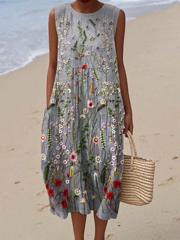 Annika | Wildflower Midi Dress